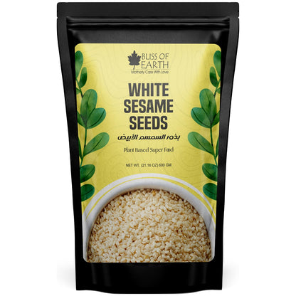 Bliss of Earth Organic Sesame Seeds 200 gm White For Eating, Raw Til Seeds