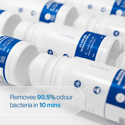 Be Bodywise 6% AHA BHA Underarm Roll On Deodorant,Flora Fragrance,1% Mandelic, 4% Lactic,1% Salicylic & Kojic Acid, Prevents Body Odour,Fades Pigmentation & Brightens,Kills Bacteria, Alcohol & Aluminum Free, 50ml