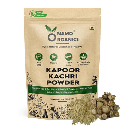Namo Organcis - Kapoor Kachari Powder 200g – 100% Pure & Natural | Promotes Hair Growth & Volume | Strengthens Roots | Enhances Skin Glow | No Additives or Preservatives