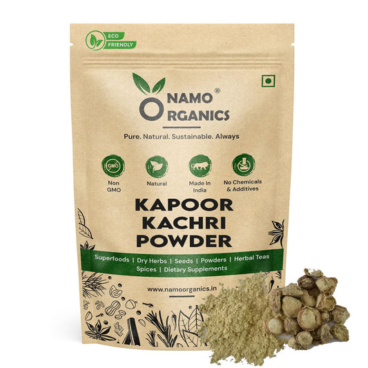 Namo Organcis - Kapoor Kachari Powder 200g – 100% Pure & Natural | Promotes Hair Growth & Volume | Strengthens Roots | Enhances Skin Glow | No Additives or Preservatives
