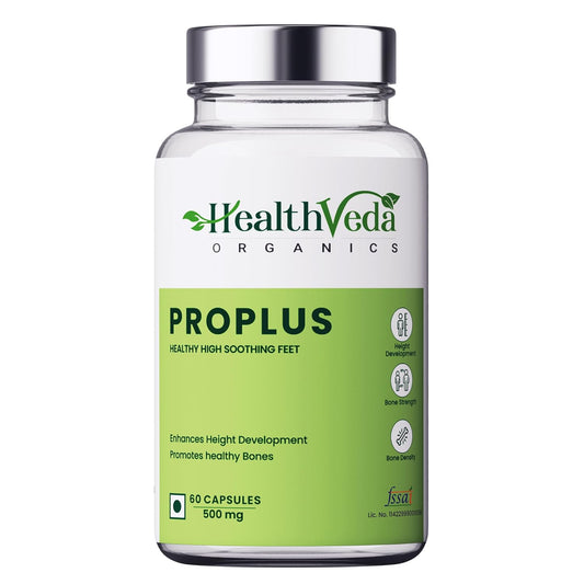 Zephivo HEALTH VEDA ORGANICS PRIVATE LIMITED ProPlus, 500mg | Improves Bone Strength | 60 Veg Capsules | For Both Men & Women