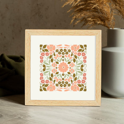 Floral Paintings, 10.0 X 10.0 each, Set of 4