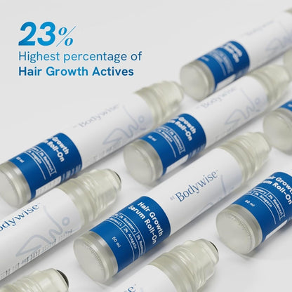 Be Bodywise Rosemary Hair Growth Serum (Roll On)|Promotes Hair Growth & Stimulates Hair Follicles |3% Rosemary, 3% Redensyl & 2% Anagain | Hair Fall Control Serum For Unisex |For All Hair Types | 50Ml