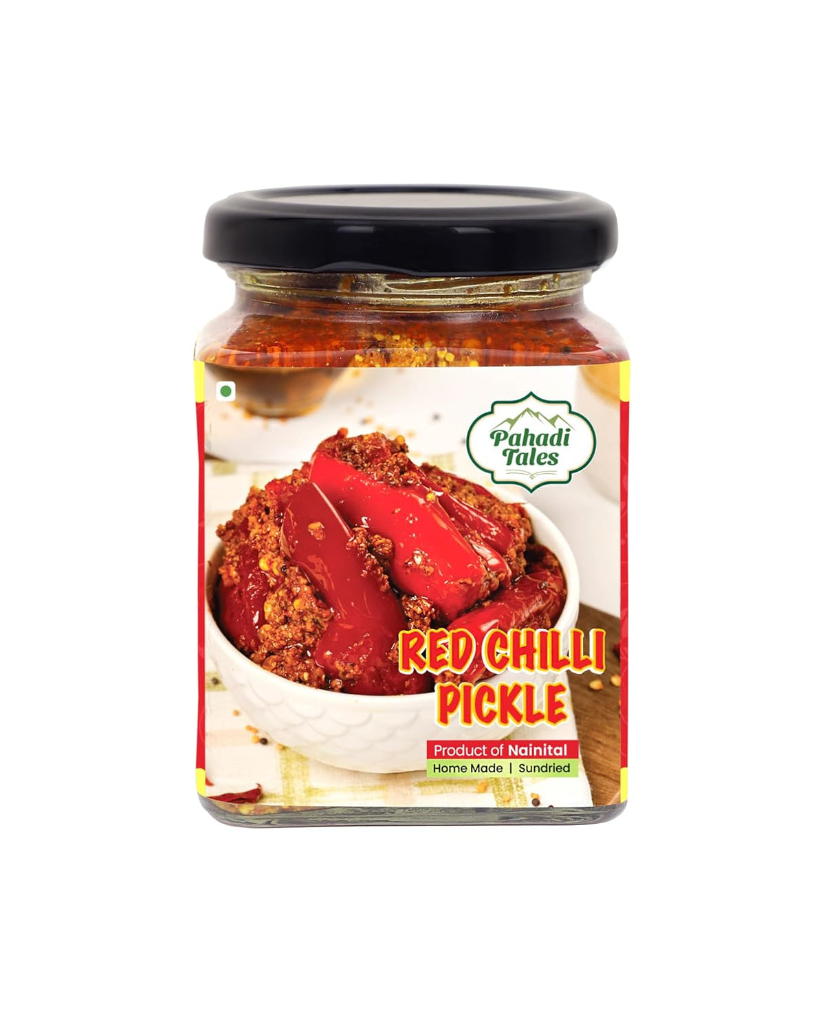 Pahadi Tales Stuffed Red Chilli Pickle 250g | Bharwa Lal Mirch ka Achar in Mustard Oil | Spicy Sundried Homemade Pahadi Achaar | Traditional Recipe | Made in Nainital, Uttarakhand