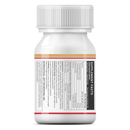 INLIFE Fish Oil Coenzyme Q10 Omega 3 Supplement - 60 Liquid Filled Capsules