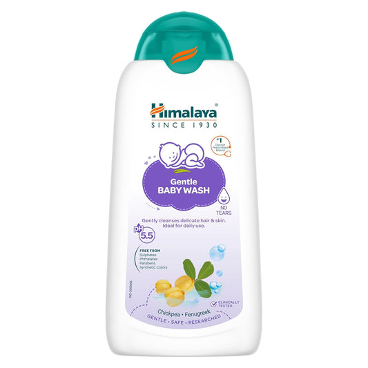 Himalaya Gentle Baby Wash | No tears formula |with chickpea and Green gram| Cleansing baby's gentle skin