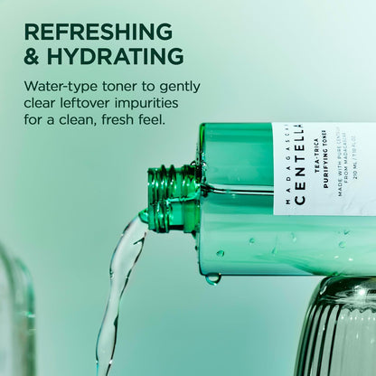 SKIN1004 Tea-Trica Purifying Toner, 210ml – Acne Care & Soothing Hydration Facial Toner with Tea Tree & Centella Asiatica for Oily, Sensitive & Acne-Prone Skin, Korean Skincare Formula