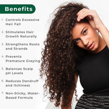 Aroma Treasures Hair Growth Serum For Scalp (Spray), Hibiscus & Bhringraj Scalp Rasa, Controls HairFall & Boosts New Hair Growth, In-Vivo Tested, For Men & Women, Non-Sticky, Water-Based Formula (60ml)