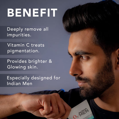 O3+ ALPHA MEN Bright Glow Face Wash 50g