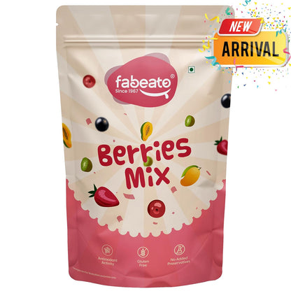 Fabeato 9-In-1 Premium Berries Mix 200g| Rich in Antioxidants|Good Source of Dietary Fiber|Dried Cranberries, Blackcurrants, Strawberry,Gojiberries and More| Healthy Snack for Kids and Adults