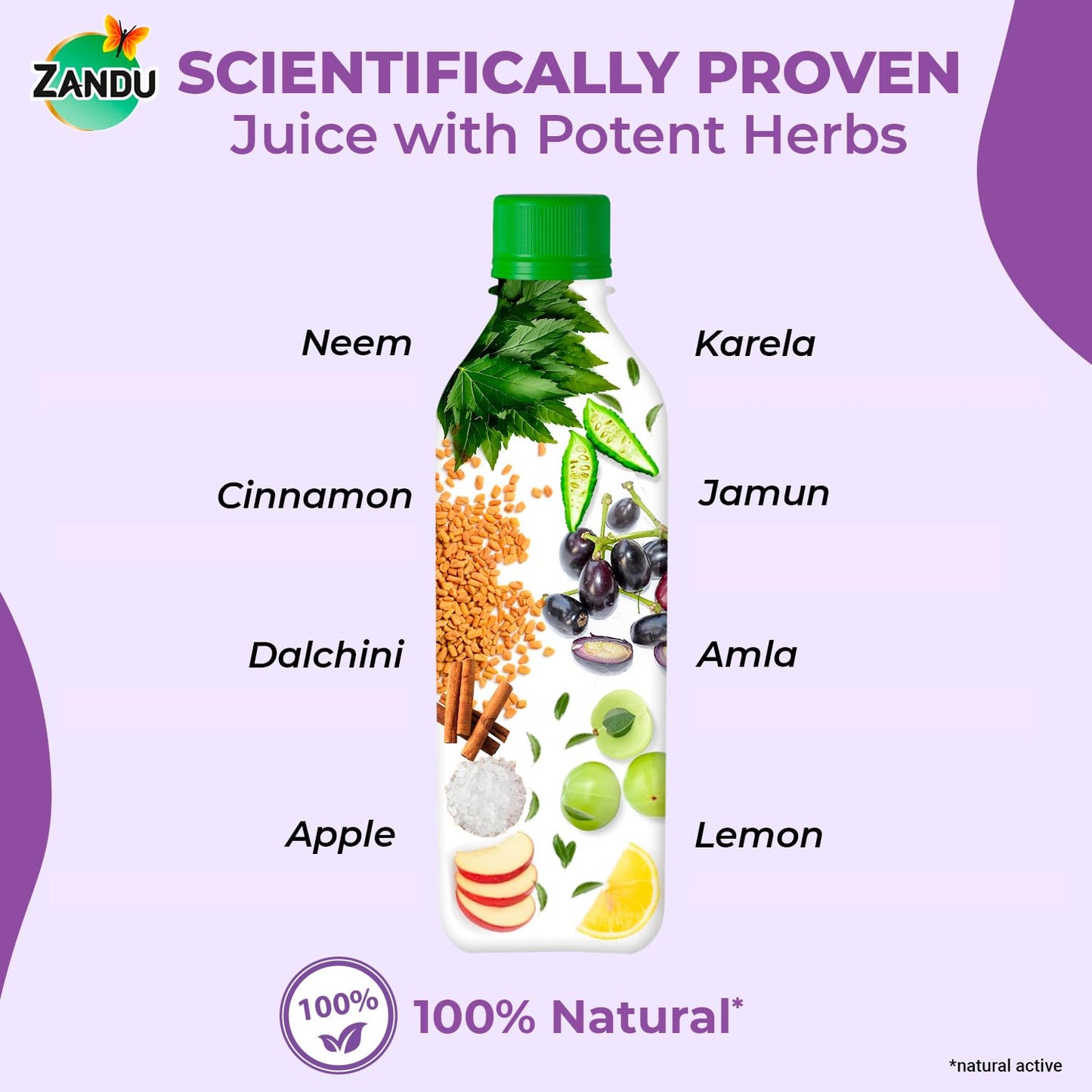 Zandu DiaBTS Care Juice with Karela & Jamun, 500 ml | Blend of 9 Ayurvedic ingredients | Natural & Vegetarian