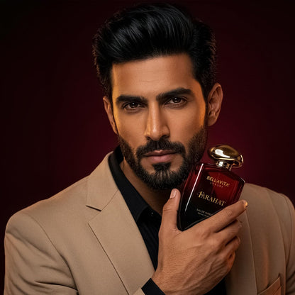 BELLAVITA FARAHAT | Dubai Crafted | Perfume For Man | 100ml | 25% Perfume Oil Concentration | Oud, Saffron, Patchouli & Musk | Premium Long Lasting Fragrance