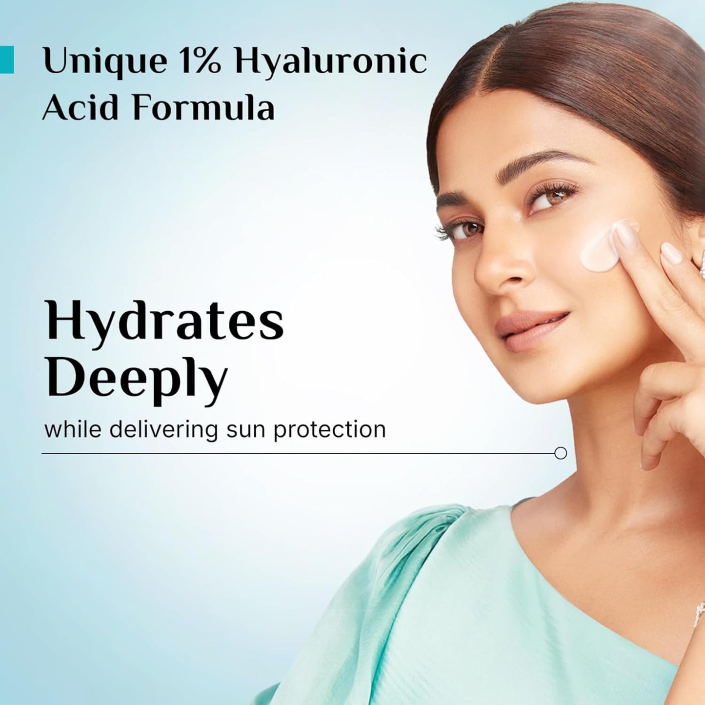 Pilgrim 1% Hyaluronic Acid Sunscreen Gel | Sunscreen SPF 50 +++ for men and women with Korean White Lotus | Broad spectrum, Non-greasy, No white cast & Prevents Tanning | All skin types | 50 gm