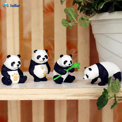 Panda Miniature Figurines - Decorative Showpiece, Gift for Him/Her, Diwali Deepwali New Year Home Decor, Bedroom, Living Room, Office, Table, Car Dashboard (Style-D)