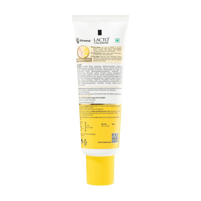 Lacto Calamine Dewy Glow Lightweight Sunscreen SPF 50 PFA +++ UVA & UVB Protection-Oily Skin | Acai Berries, Niacinamide & Watermelon | Dermatologically Tested | 50g