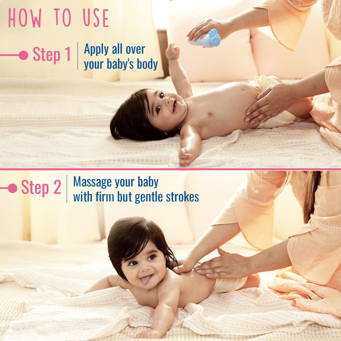 Parachute Advansed Baby Massage Oil for New Born| 100% Virgin Coconut Oil | Clinically Proven for Better Growth| Vitamin E & F| 400 Ml