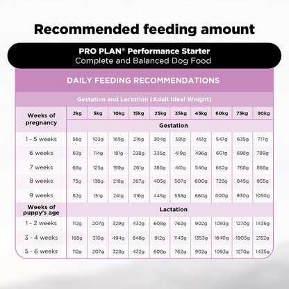 Purina Pro Plan Performance Starter for Puppies & Mothers, 1kg Pack | With Chicken, High Protein, Supports Puppies & Mothers, Muscle Recovery, Complete Nutrition