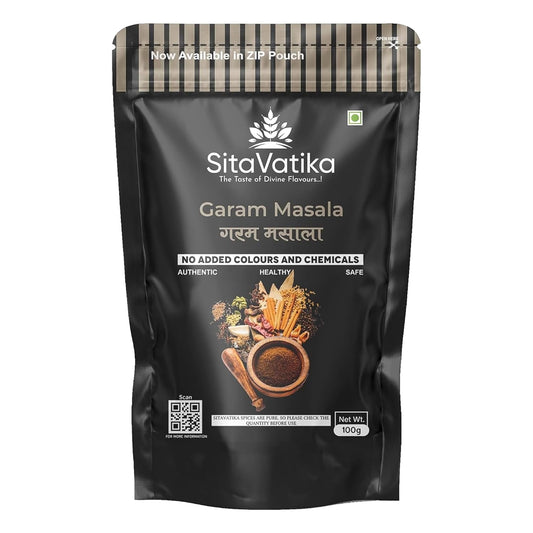 Sitavatika 100% Natural Garam Masala Powder 100gm No Added Colours and Chemicals with Aromatic Blend of Whole Spices for Cooking