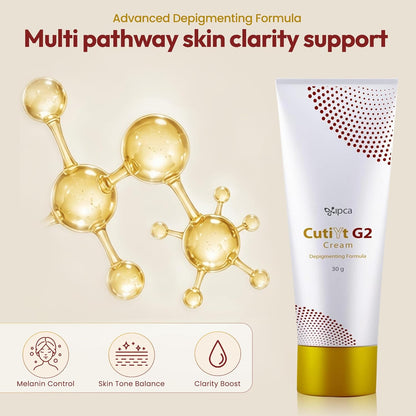 Ipca CutiYt G2 Cream – 30gm Skin Tone Correcting & Pigmentation Maintenance Cream | Hydrating Formula for Even, Clear & Smooth Skin | Suitable for Sensitive & Long-Term Use
