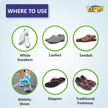 Cleno Shoe Cleaner Wipes | Shoe wipes for all shoes | Sneaker Cleaner- Wet Wipes for Cleaning | removes dirt & stain | White Shoe Cleaner Wipes | For All Shoes – 50 Wipes