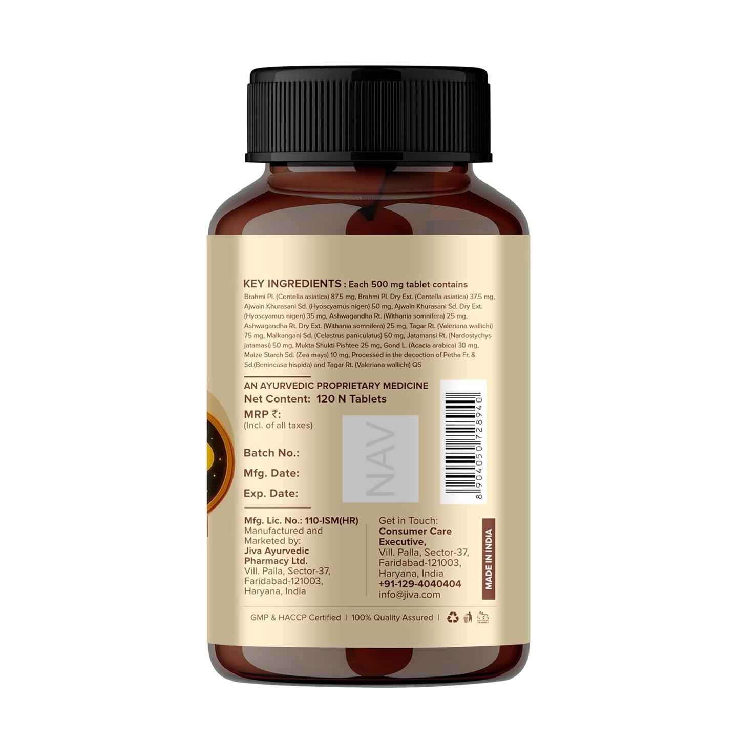 Jiva Ayurveda Sleep Well Plus Tablet -120 Tablets