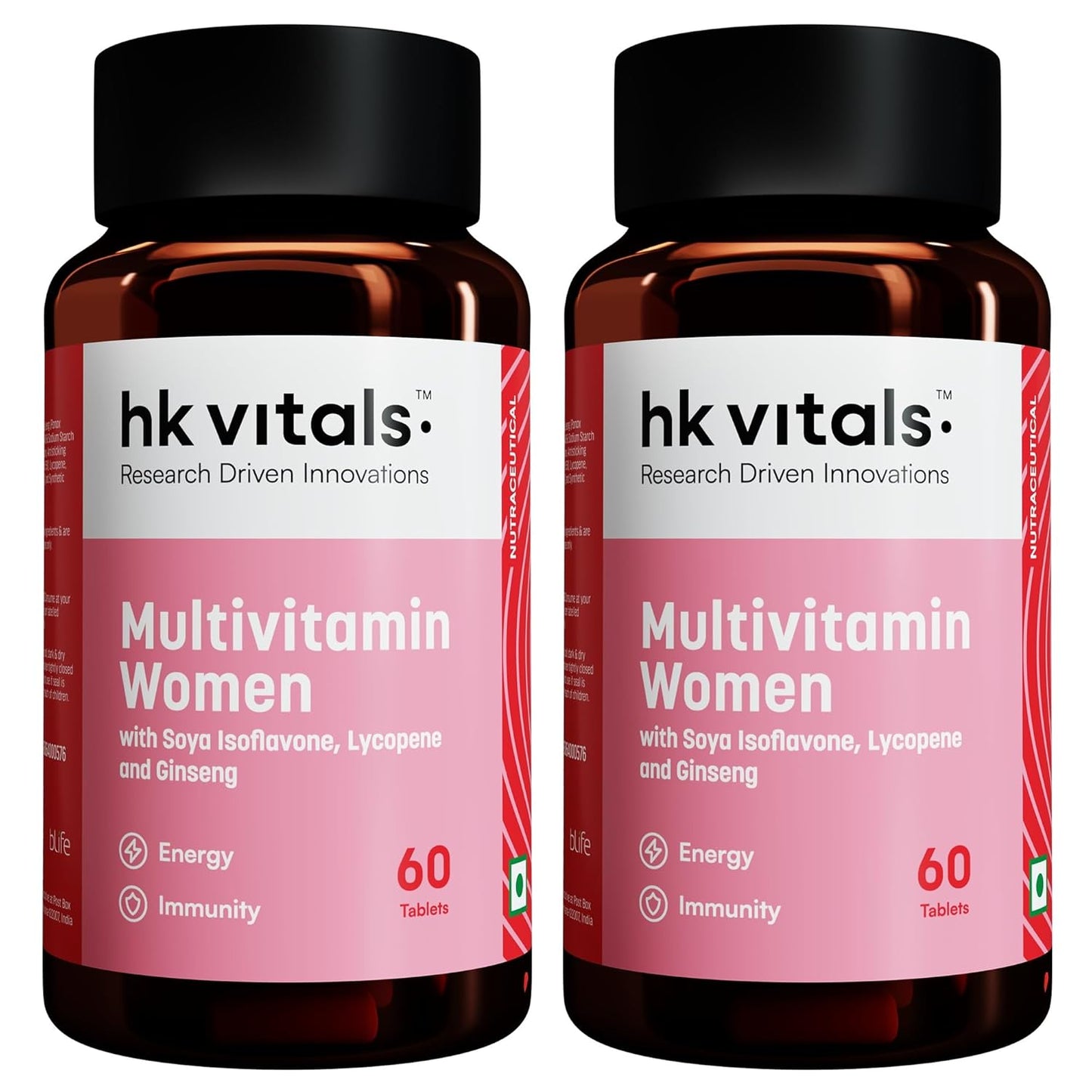 HealthKart hk vitals Multivitamin For Women (120 Tablets) | With Zinc, Vitamin C, Vitamin D, Multiminerals & Ginseng Extract