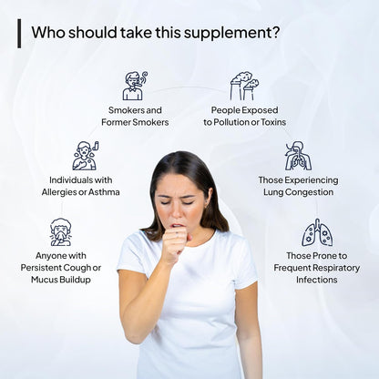 Miduty Lung Detox - NAC Supplement 400 mg N- Acetyl Cysteine, Stinging Nettle 100 mg & Quercetin -Lungs Protective & Respiratory Health - 60 Veg Capsules