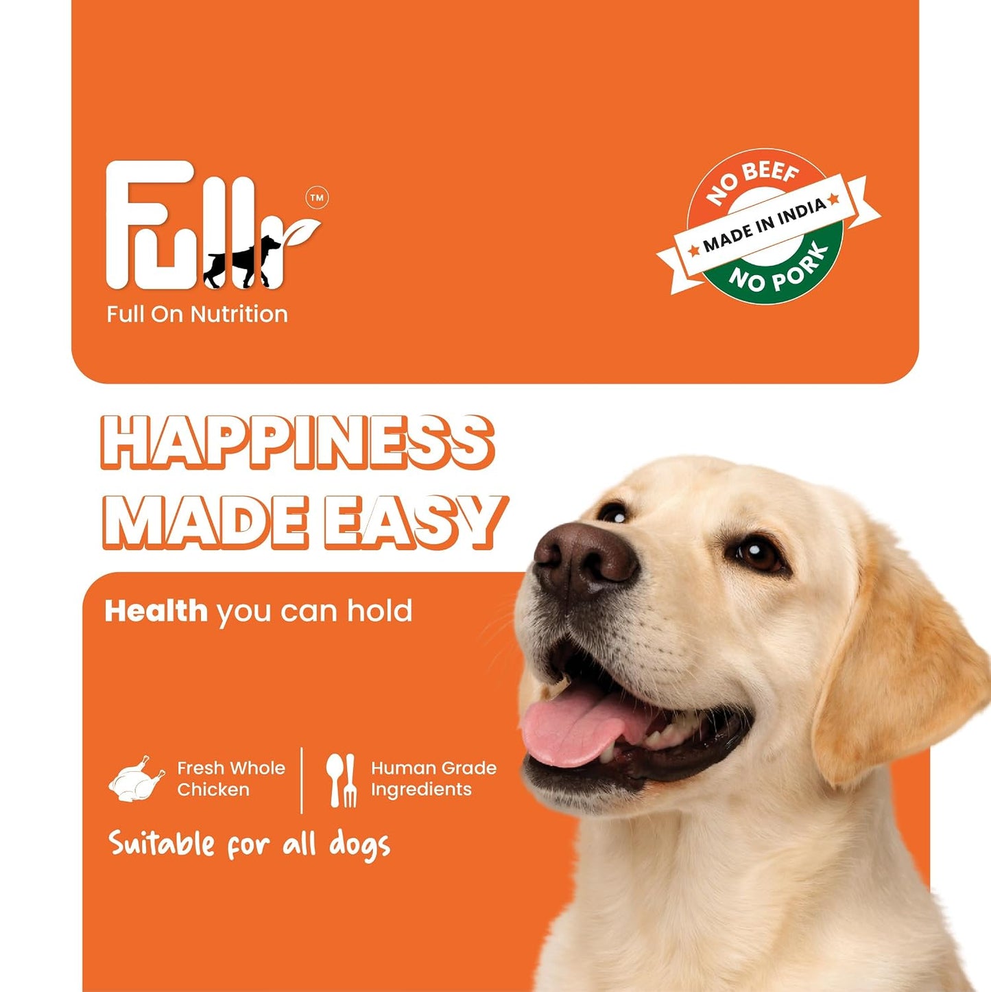 Fullr Digestive Care Dog Treats | Soft & Chewy Sticks with Pumpkin & Spinach | Supports Digestion, Gut Health & Immunity | Healthy Dog Treats for All Breeds & All Life Stages, 300 g