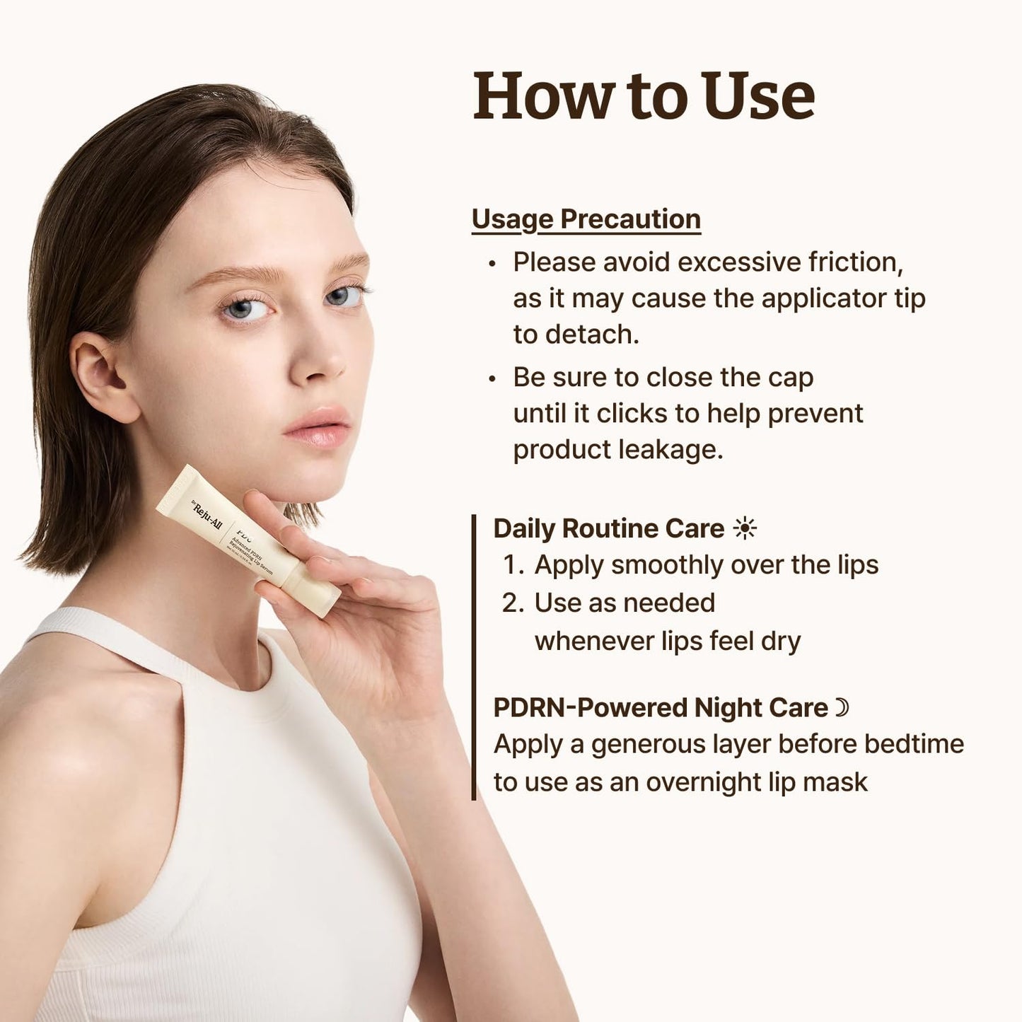 Dr.Reju-All Advanced PDRN Rejuvenating Lip Serum | Hydrating Lip Balm with Lipozip PDRN for Glowy, Dewy Lips | Gentle Exfoliating & Smoothing Lip Moisturizer (10ml)