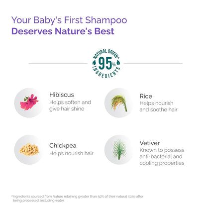Himalaya Gentle Baby Shampoo 400ml with Hibiscus, Chickpea | No Tears | pH 5.5 | No.1 Doctor Recommended Brand | Cleanses, Softens & Nourishes hair | Safe for Newborns | Hypoallergenic