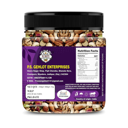 RJ Nuts Premium Nutmix Fruit & Nuts Natural Premium Mix Nuts (Cashews, Almonds, Raisins, Cranberries) Delicious & Crunchy Dry Fruits