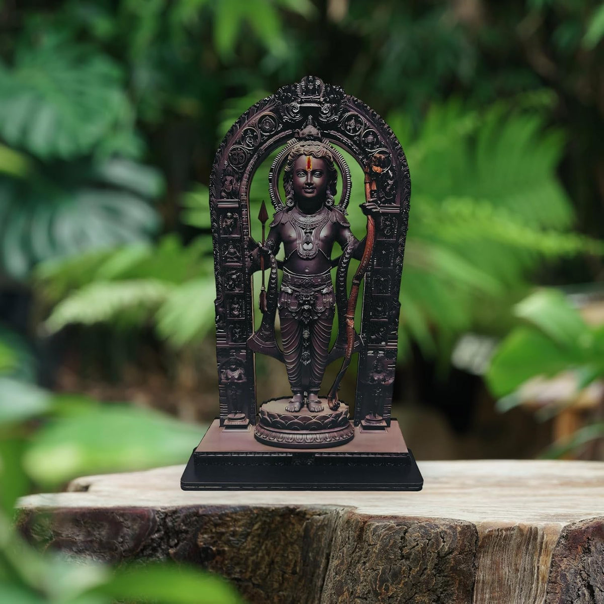 paintings Ram Lalla MDF Cutout of Ram Lalla Statue in Ayodhya Mandir (2D), Idol Home Decor, Divine Gifts, Big Size Ram Lalla Statue 8 inch x 5 inch