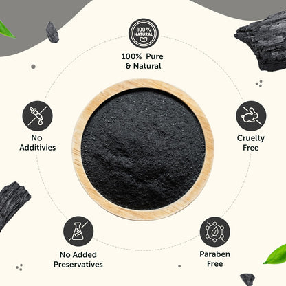 Neuherbs Activated Charcoal Powder For Skin - 100g | Face Pack For Deep Cleansing & Remove Dead Skin Cells | 100% Pure & Natural With No Added Preservatives