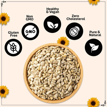 Wonderland Foods 200g Roasted Premium Sunflower Seeds Jar | Surajmukhi Seeds Full of Protein, Vitamin-E, Antioxidants & Fibre | Plant-Based Protein for Weight Management | Rich In Magnesium