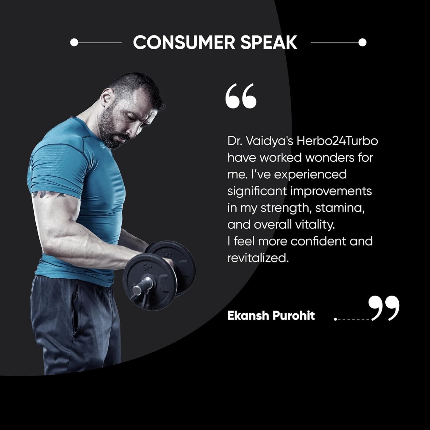 Dr. Vaidya’s Herbo24Turbo Capsules | Supports Vitality | For Strength, Stamina & Power | Shuddha Shilajit, Safed Musli | Sugar Free | Pure Ayurvedic Extracts | 30 capsules