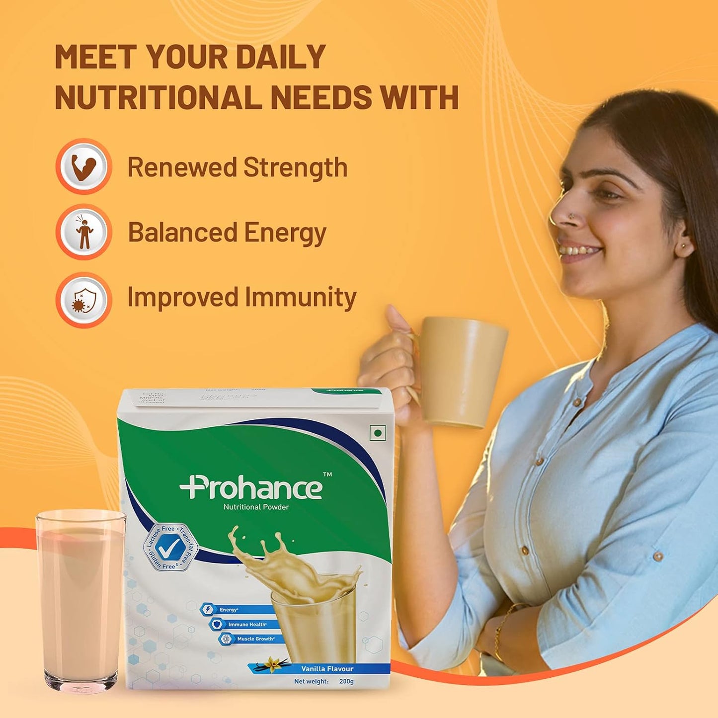 Prohance Nutrition And Food - 200 G (Vanilla), Powder,Pack of 1
