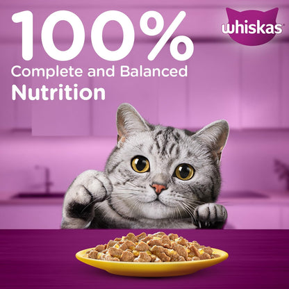 Whiskas Wet Cat Food for Adult Cats (1+Years), Chicken in Gravy Flavour, 80g