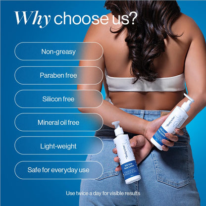 Be Bodywise 10% Urea Body Lotion 300ml | 48 Hour Dry Skin Relief | For Very Dry & Flaky Skin | With Ceramides, Kokum & Mango Seed Butter | Non-Greasy & Lightweight Formula