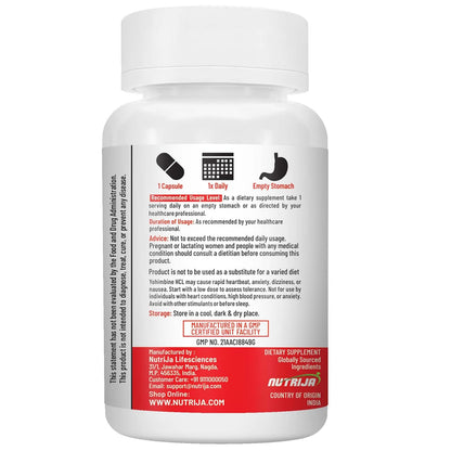 NutriJa Yohimbine 5 MG - 30 Capsules