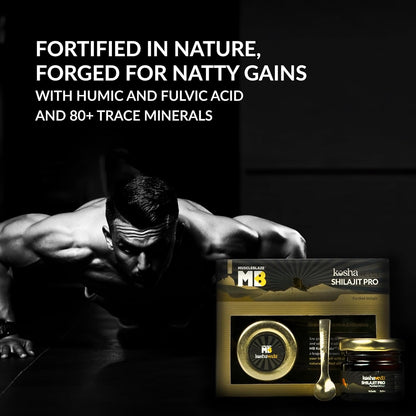 MuscleBlaze Koshaveda Shilajit Pro by (20g Shilajit Resin) | For Strength, Stamina & Endurance
