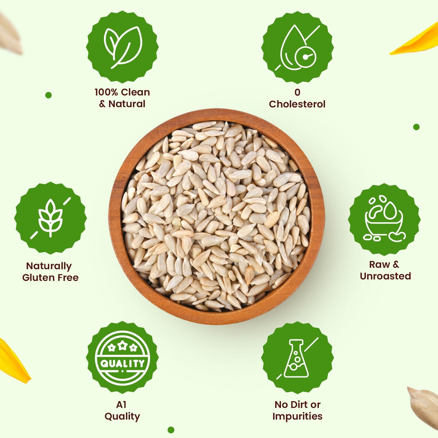 Neuherbs Raw & Unroasted Sunflower Seeds 200 gm - Seeds For Eating | Rich in Fiber & Vitamin E | Supports Skin Health & Immunity | Naturally Gluten Free