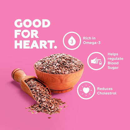Yogabar Seeds Combo – Chia, Flax, Sunflower & Pumpkin Seeds | High Fiber & Protein | Plant-Based Resealable Packs – 4 x 250g