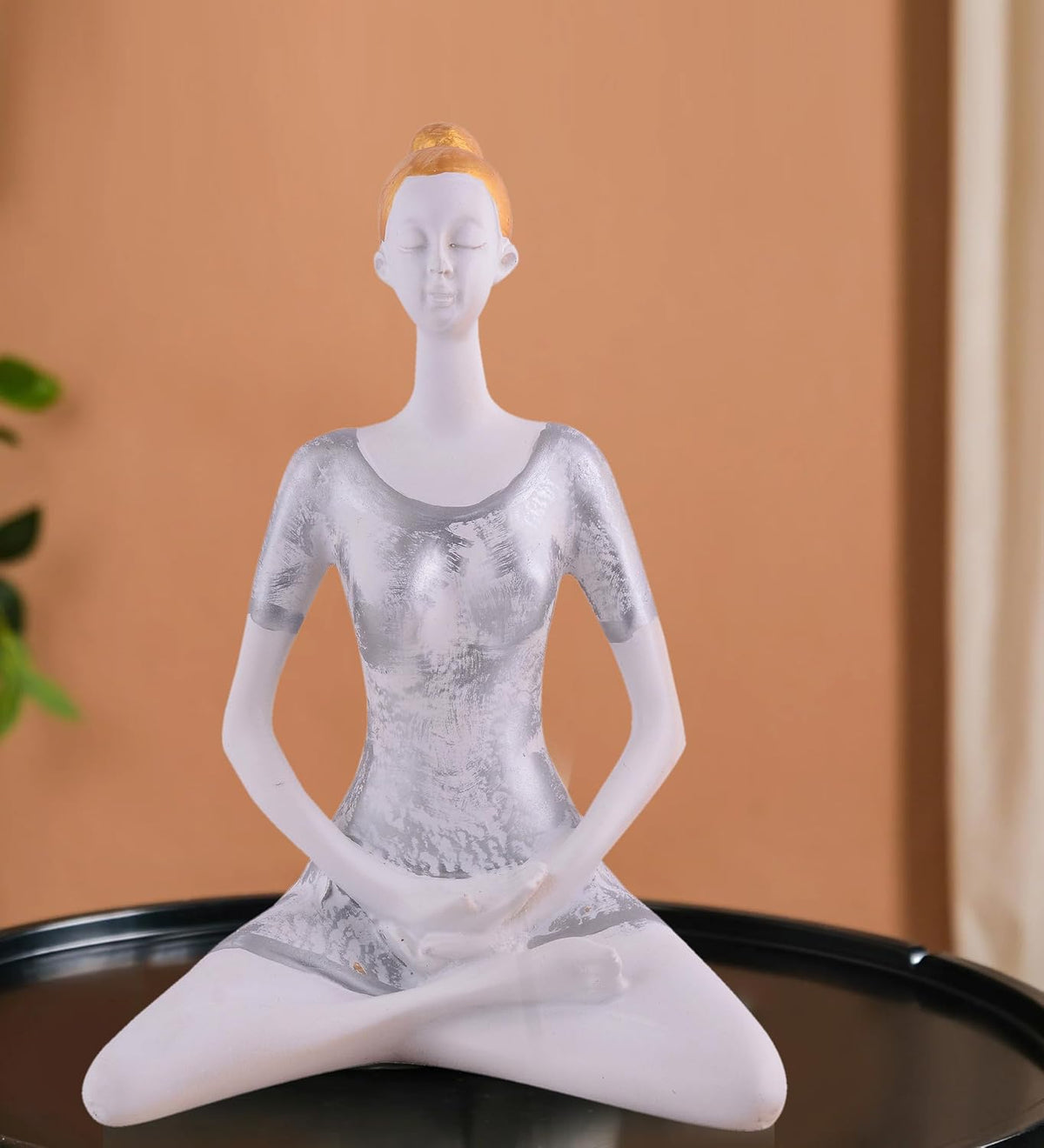 Yoga Lady Home & Office Decor Resin Fantasy Showpiece (Y900),Multicolor