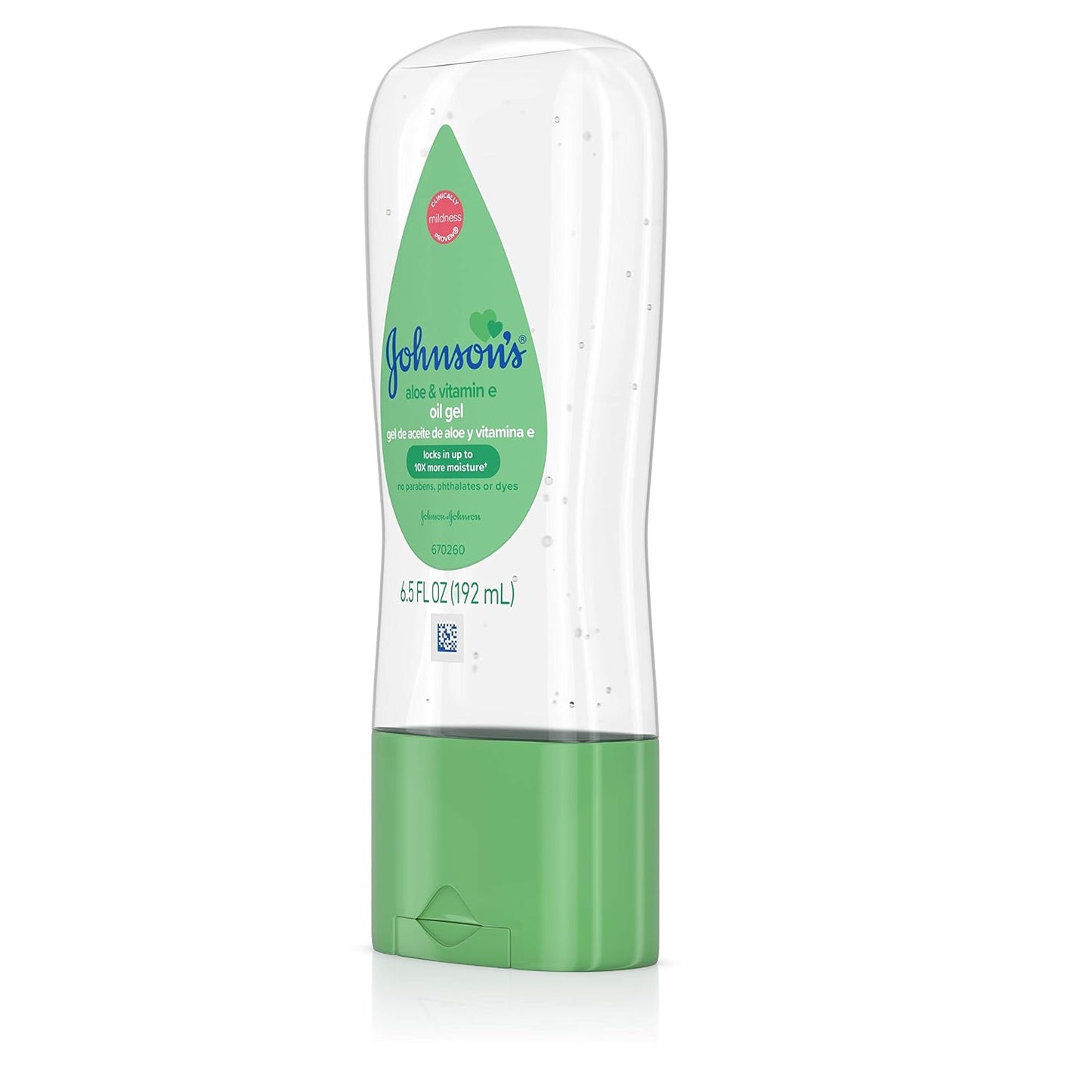 Johnson's Baby Gel Oil with Aloe & Vitamin E 6.5 Ounces