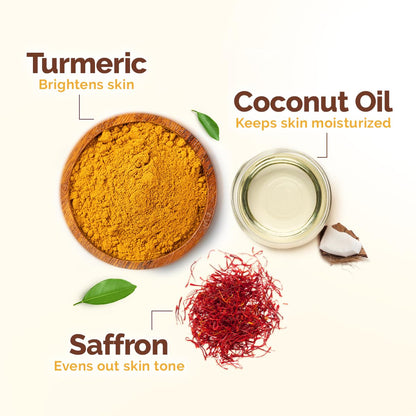 Mamaearth Ubtan Natural Glow Face Wash with Turmeric & Saffron for Tan Removal – 200 ml | Removes Tan | Brightens Skin | Exclusively Available on Amazon
