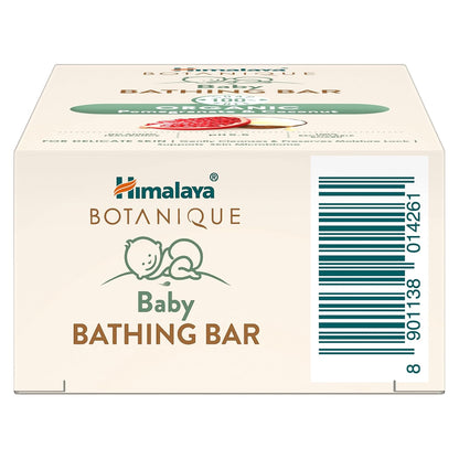 Himalaya Botanique Baby Bathing Bar 75g | Organic | Preserve Moisture Lock | No Tears | Dermatologically Tested | Helps Protect Skin Barrier | pH 5.5 | Hypoallergenic | No Added Fragrance