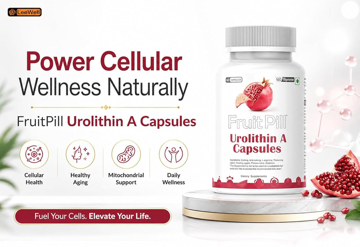(LeeWell) Urolithin A Supplement, 500mg, 60 Vegetable Capsules