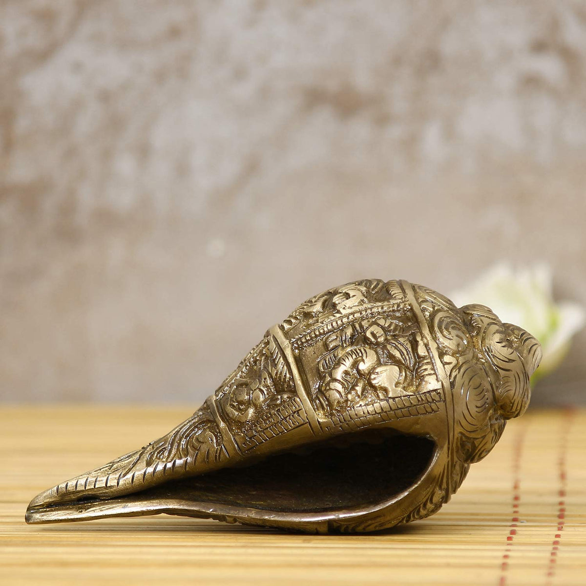 Brass Auspicious Lord Ganesha Shankh (BGO905)