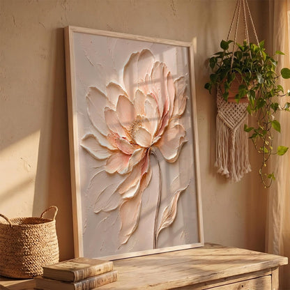 Floral Art Home Decoration Painting | Floral Painting With Frame For Living Room Bed Room Hotel Wall Decor Digital Reprint (14X20 inch)