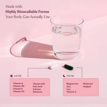Cosmix The Smarter Multivitamin for Women 40+ | AM-PM System with Shatavari & Hadjod | Menopause, Bone & Hormone Support | Vegan, Bioavailable, Clean
